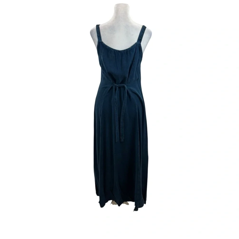 Ladies Vintage Magic Brand Blue Embroidered‎ Boho Maxi Dress Free Size
